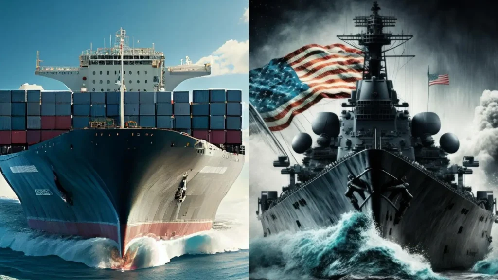 What is the difference between Merchant Navy, Indian Navy, and Coast Guard?