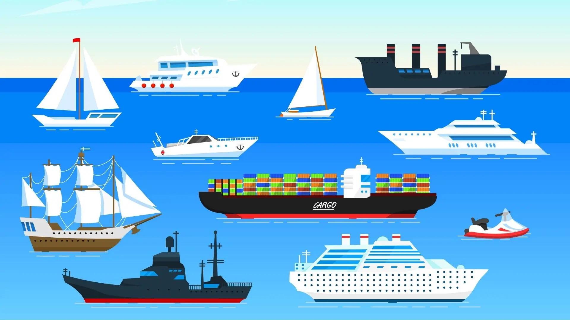 17 Types of Commercial Ships in the Merchant Navy