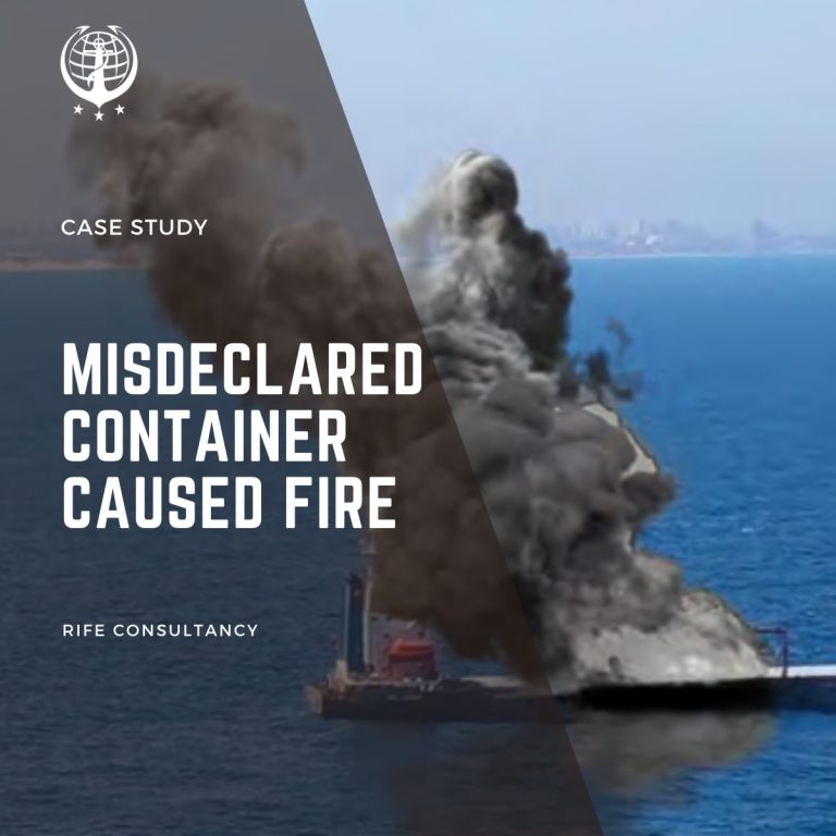 Misdeclared Container caused Fire: Case Study