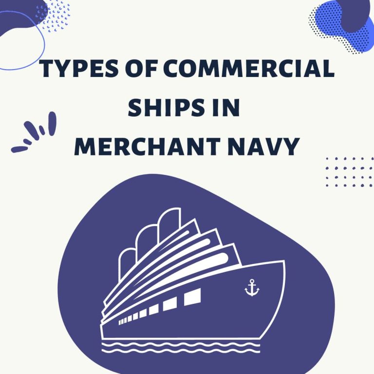 Types of Commercial Ships in Merchant Navy