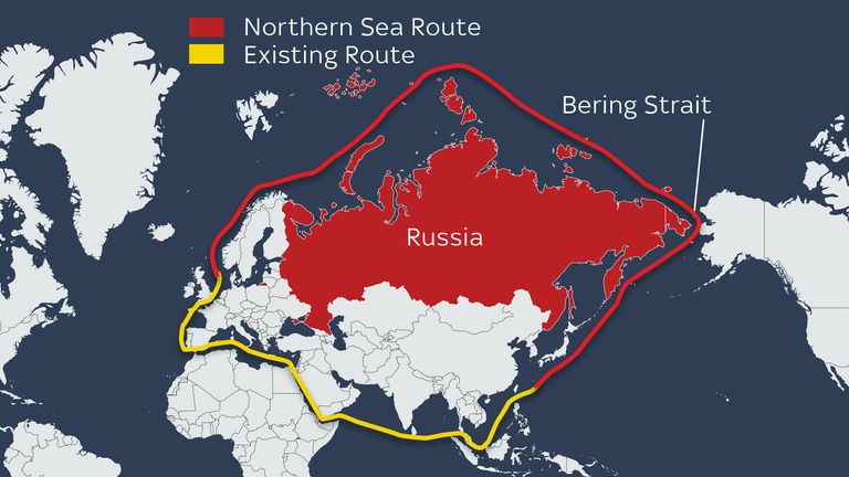 Russia opens Northern Arctic sea route