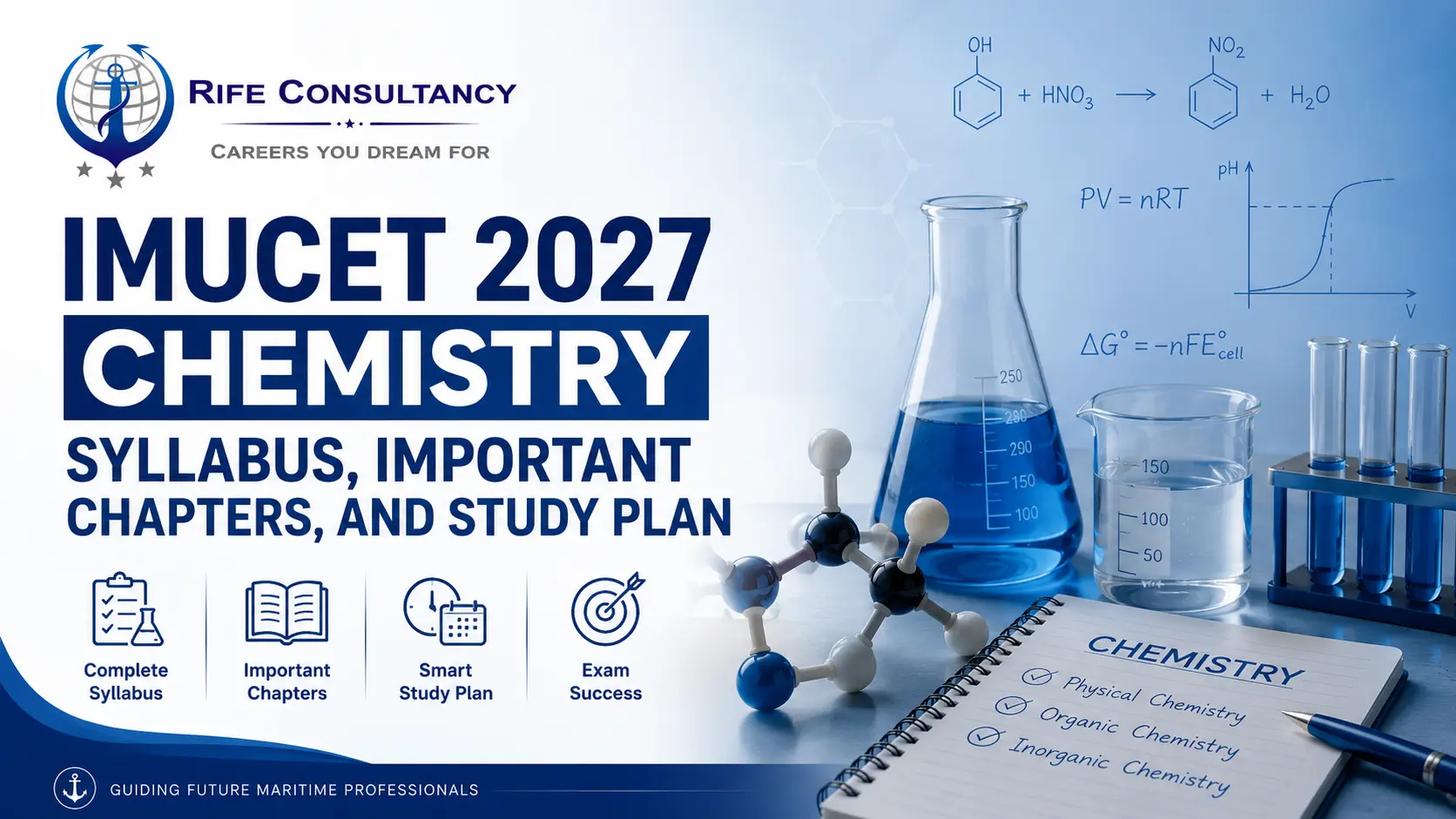 Rife Consultancy IMUCET 2027 Chemistry Syllabus, Important Chapters, and Study Plan