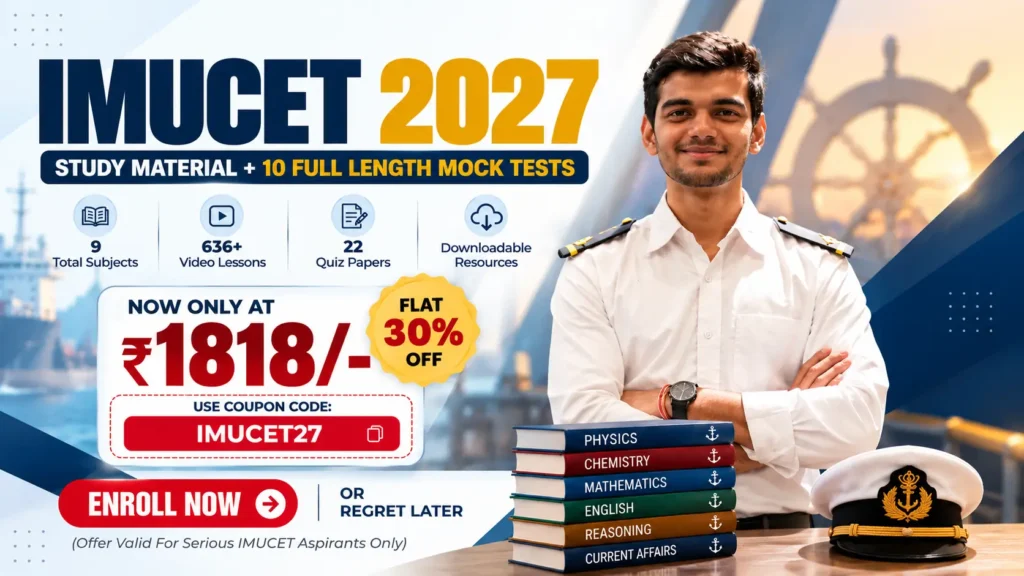 IMUCET Study Material + Mock Tests Series